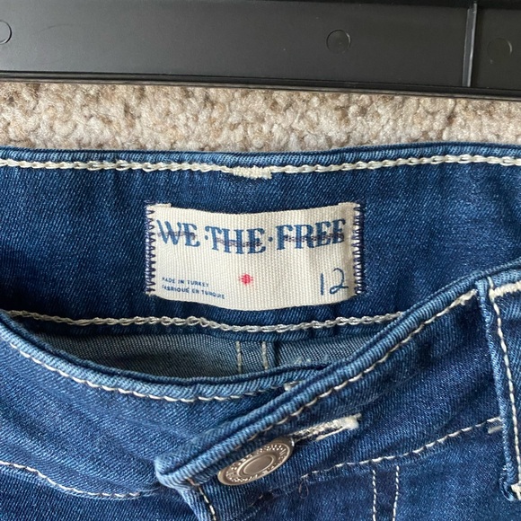 NWOT Free People Jordan Maxi Skirt We the Free Deep Blue Wash Size 12 - Picture 7 of 8